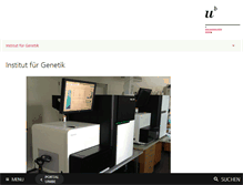 Tablet Screenshot of genetics.unibe.ch