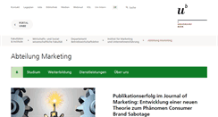 Desktop Screenshot of marketing.imu.unibe.ch