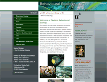 Tablet Screenshot of behav.zoology.unibe.ch