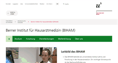 Desktop Screenshot of biham.unibe.ch