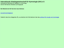 Tablet Screenshot of iah.unibe.ch