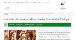 Desktop Screenshot of islamwissenschaft.unibe.ch
