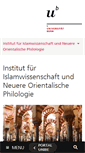 Mobile Screenshot of islamwissenschaft.unibe.ch