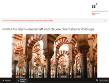 Tablet Screenshot of islamwissenschaft.unibe.ch