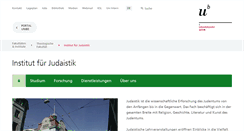 Desktop Screenshot of judaistik.unibe.ch