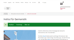 Desktop Screenshot of germanistik.unibe.ch