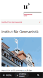 Mobile Screenshot of germanistik.unibe.ch