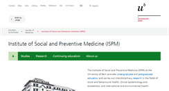 Desktop Screenshot of ispm.unibe.ch