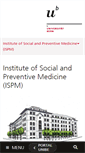 Mobile Screenshot of ispm.unibe.ch