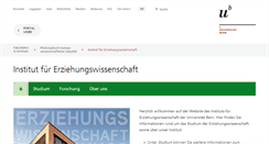 Desktop Screenshot of edu.unibe.ch