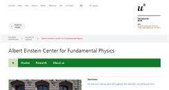 Desktop Screenshot of einstein.unibe.ch