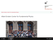 Tablet Screenshot of einstein.unibe.ch