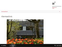 Tablet Screenshot of kleintierklinik.unibe.ch