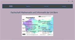 Desktop Screenshot of mib.unibe.ch