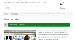 Desktop Screenshot of labor.dkv.unibe.ch
