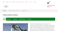 Desktop Screenshot of hist.unibe.ch