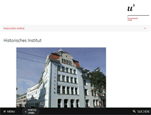 Tablet Screenshot of hist.unibe.ch