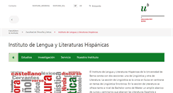 Desktop Screenshot of espanol.unibe.ch