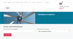 Desktop Screenshot of institutionensuche.unibe.ch