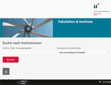 Tablet Screenshot of institutionensuche.unibe.ch