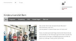 Desktop Screenshot of kinderuni.unibe.ch