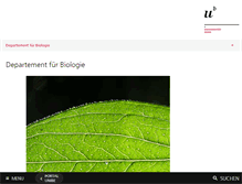 Tablet Screenshot of biology.unibe.ch