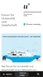 Mobile Screenshot of forum.unibe.ch