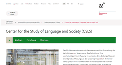 Desktop Screenshot of csls.unibe.ch