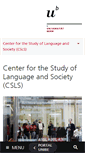 Mobile Screenshot of csls.unibe.ch