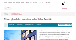 Desktop Screenshot of philhum.unibe.ch