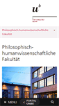 Mobile Screenshot of philhum.unibe.ch