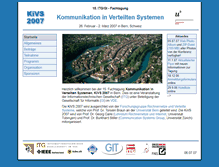 Tablet Screenshot of kivs07.unibe.ch